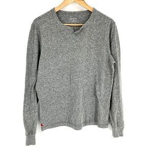 Untuckit Alvento Shirt Size Small Mens Gray Pullover Long Sleeve Casual Tee